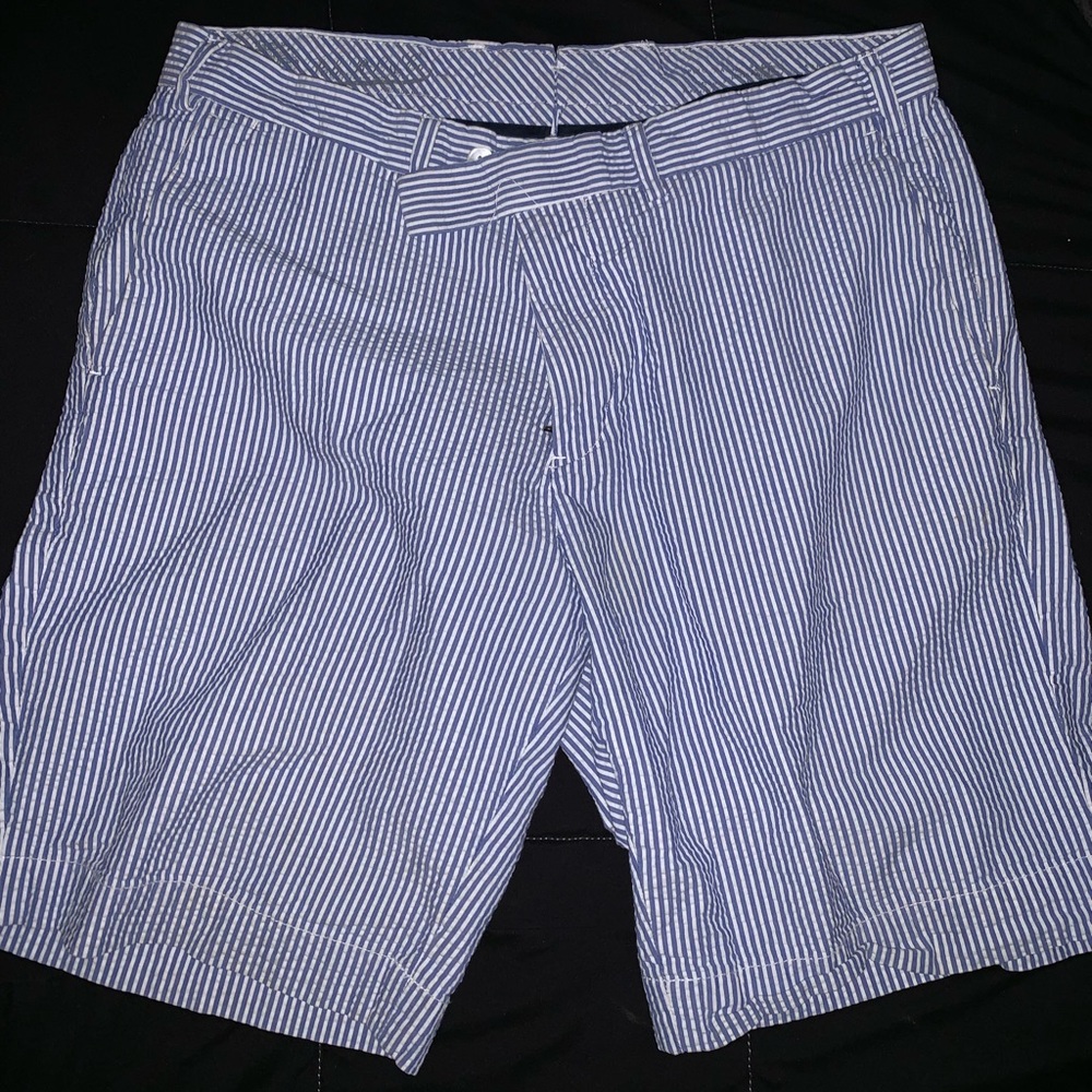 Seersucker Polo Men’s Shorts Sz 34 - Suffield Fit